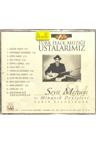 Plak Değildir Cd Dir Cd Türk Halk Müziği Ustalarımız Seyit Meft