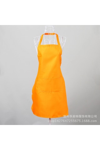 Padalink Restoran Garsonları İçin Turuncu 73x58cm Reklam Apronları - Logo Baskılı, Dayanıklı Malzeme, Ev Ve İş Yeri Kullanıma Uygun