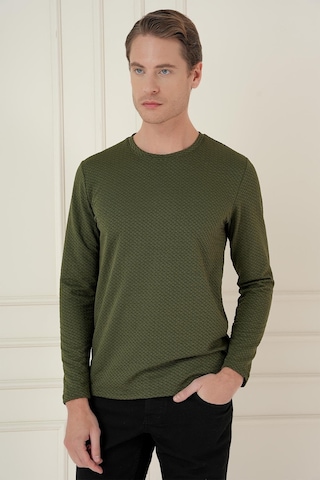 Efor Ts 889 Slim Fit Haki Spor T-shirt Haki