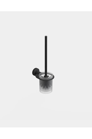 Tecno Black Tuvalet Fırçalık - Mat Siyah Mat Siyah