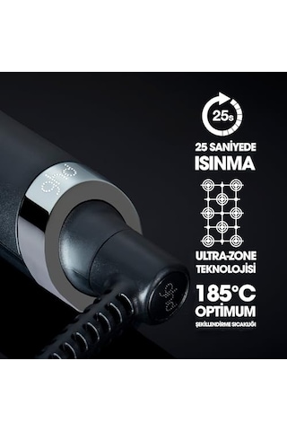 Ghd Curve Creative Curl Wand Konik Maşa Beach Waves İçin, Konik 28 23 Mm Çubuk, 5 8 Saniyede Bukleler, 24 Saate Kadar Bukle Tanımı, Aşırı Isı Hasarları Olmadan