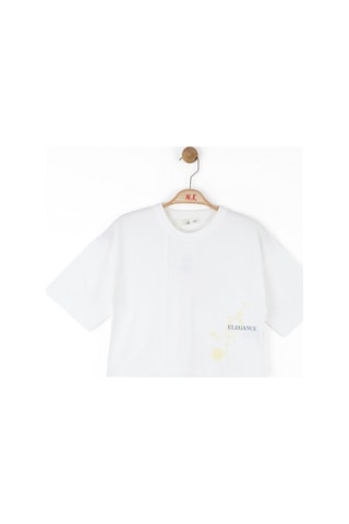 Xo Kids Kız Çocuk Tişort 10-16 Yaş 38818 Ekru