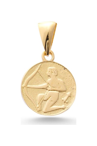 Sefa Gold 14 Ayar Altın Yay Burcu Kolye Ucu