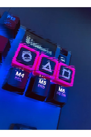 3 Lü Squid Game Klavye Tuş Takımı Mekanik Klavyelere Uyumlu Ren