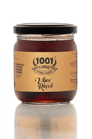1001 Çiftliği El Yapımı Doğal Vişne Reçeli 200gr