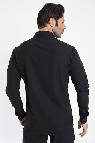Crozwise Outdoor - Erkek Siyah Spor Gömlek - 7132-10 Siyah