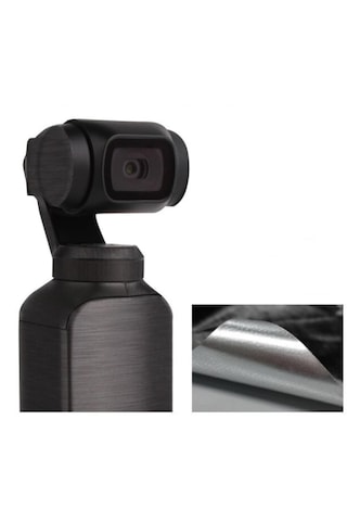 DJI Osmo Pocket için Metalik Siyah Renk Su Geçirmez Koruyucu Film