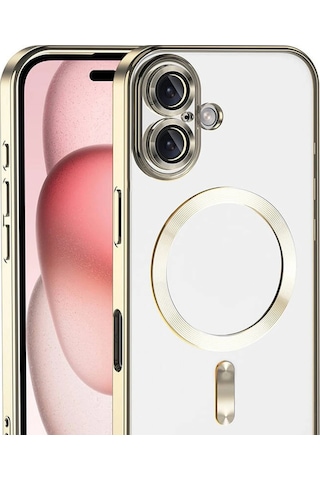 Gld-spt- Newface Apple Uyumlu iPhone 17 Kross Magneticsafe Kapak - Gold