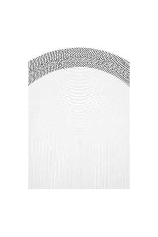 Cool Halı Luke 870 Beyaz Oval Halı Paspas Örgü Hasır Kilim Yolluk Bohem Mutfak Balkon Banyo Halısı