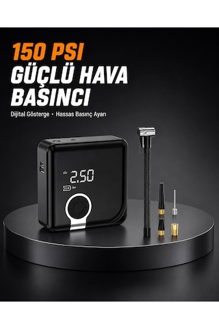 Mey İthalat Dijital Ekranlı Diyafram Tip Kompresör 150 Psı Güçlü Motorlu