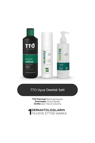 Tto Üretto Lipo Vücut Losyonu 200 ML + Saç ve Vücut Şampuanı 500 ML + Vücut Spreyi 200 ML