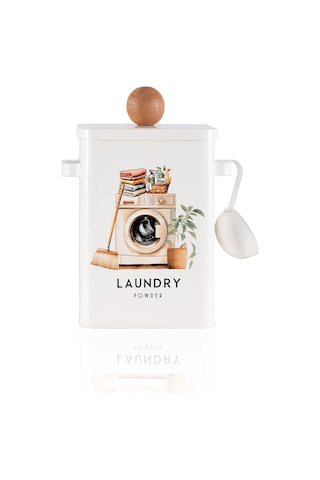 The Mia Storage Deterjan Saklama Kabı 13x20x28 Cm Beyaz