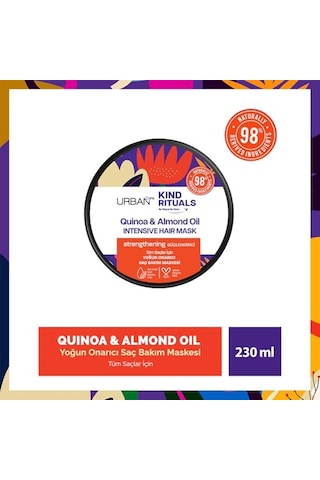 Urban Care Kind Rituals Kinoa Almond Oil Saç Bakım Maskesi, 230 Ml