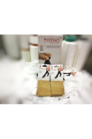 Rossey Micro Orta Kalın(40 D) Dizaltı Çorap(12 Çift)