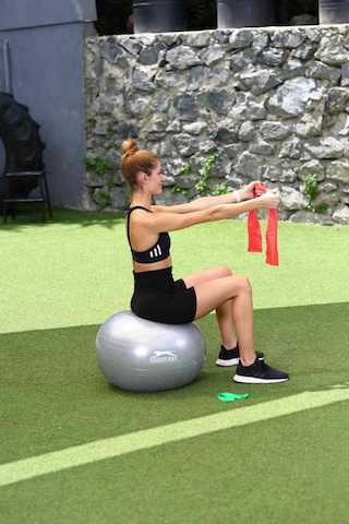 Slazenger Active Pilates Set (55 Cm Gymball + Pilates Bandı + Loo