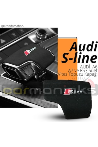 Alcantara S-Line A7 Rs7 Süet Kaplama Vites Topuzu Kapağı