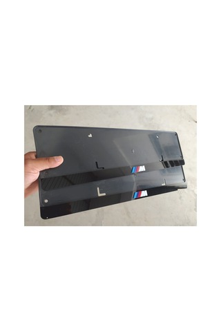 Bmw M Logolu Lüx Pleksi Plakalık 2 Adet 3d Piano Black Lazer Kesim - 660764734
