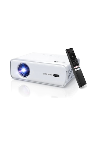 Aurzen Eazze D1 Akıllı Projektör Wifi Ve Bluetooth - Yerel 1080p Film - Beyaz