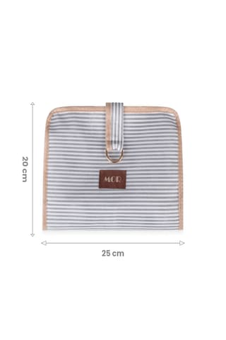 Bebek Alt Açma Bakım Çantası Çok Gözlü Islak Mendil Bez Düzenleme Organizeri Gri