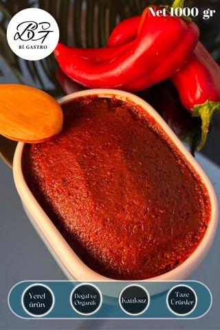 Antep Acı Biber Salçası Güneş Kurusu Acı Biber Salçası 5000 Gr