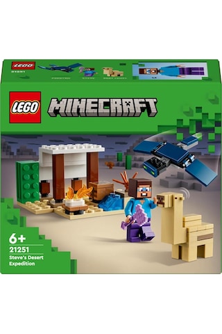 LEGO® Minecraft Steve'in Çöl Keşfi 21251 6+ Yaratıcı Oyuncak Yapım Seti - 75 Parça