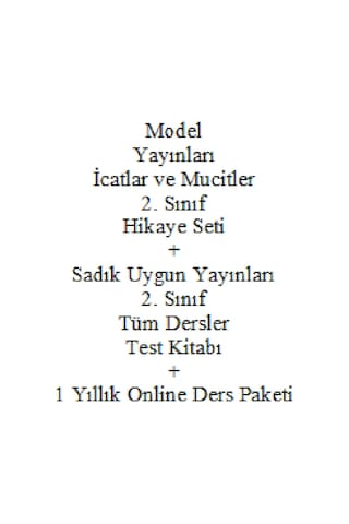2. Sınıf Hikaye Kitabı Seti Model Yayınları İcatlar ve Mucitler Yeni + Sadık Uygun Yayın Tüm Dersler Test Kaynak Kitaplar 41111840