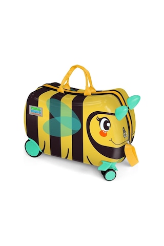 Coral High Otur-çek Erkek Çocuk Valizi - Siyah Sarı Arı Çok Renkli