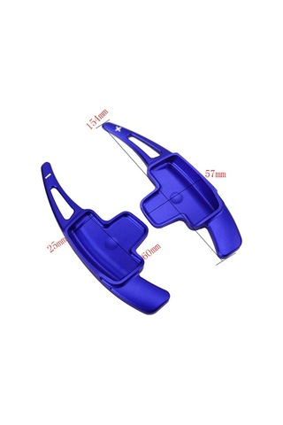 Besthome1 Mavi Renkli Alüminyum Direksiyon Vites Paddle Uzatma - Mercedes İçin