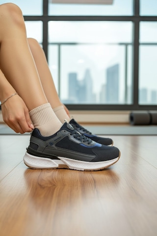 Enoch Erkek Yükske Taban Spor Ayakkabı Sneaker Kauçuk Tabanlı Yürüyüş Ve Koşu Modeli 2332 Lacı