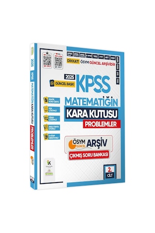 2025 Kpss Matematiğin Kara Kutusu 2. Cilt Problemler Ösym Çıkmış Soru Bankası Video/pdf Çözümlü