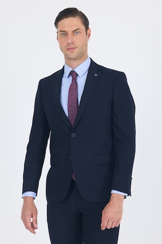 İmza Lacivert Mono Yaka Gabardin Astarlı Esnek 6 Drop Comfort Fit Basic Takım Elbise 1001255010 Basic Lacivert