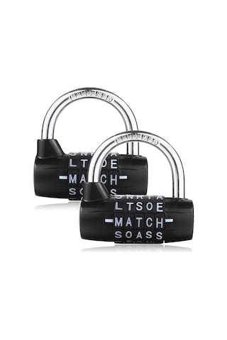 Xindoker 7mm Zinc Alloy 5 Harfli Kilit - Kapı Ve Dolap İçin Kırmızı, Siyah, Gümüş, Mavi Renk Seçenekleri 2 Adet