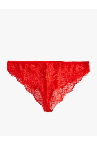 Koton Brazilian Külot Dantelli Kırmızı 4slk30271mk Kırmızı