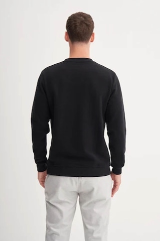 Cazador Slim Fit Selanik Örgü Siyah Erkek Sweatshirt 56400