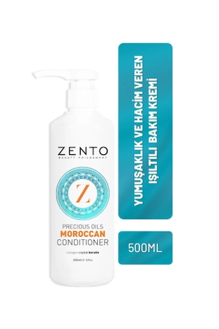 Zento Moroccan Onarıcı Nem Veren Saç Bakım Kremi 500 ML