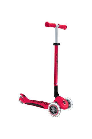 Globber Elite Deluxe Işıklı Scooter - Kırmızı