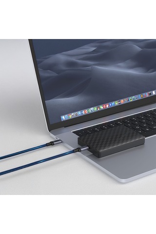 Qgeem Qg03 Type-c To Type-c Pd 40g 8k 60hz Data Kablosu Ve Çevirici 240w 2m Gri