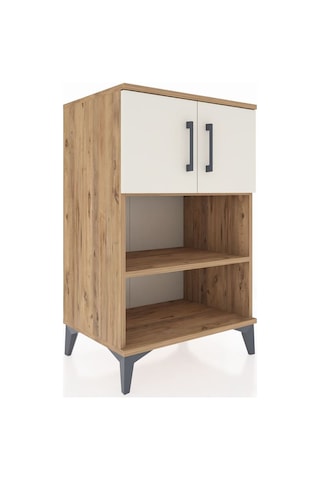 Hyperion Komodin 2 Raflı 2 Kapaklı 60x44x96 Çam-aytaşı Çam