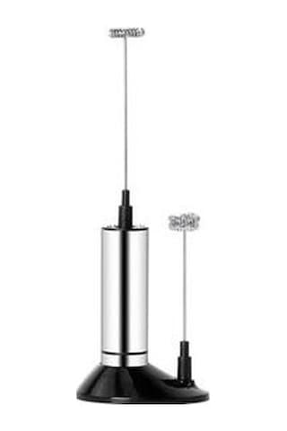 Yasammerkezi Elektrikli Süt Köpürtücü 2 Çırpma El Süt Köpürtücü Mutfak Mikseri Cappuccino Kahve Yumurta Çırp Ahşap