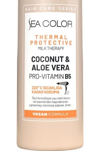 Sea Color Coconut & Aloe Vera VeganTermal Koruyucu Saç Bakım Sütü 200 ML