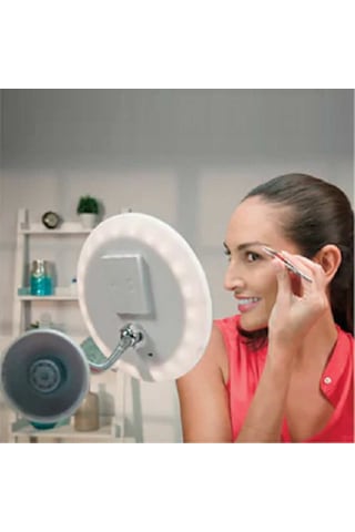 Mobee Flexible 10x Zoomlu Esnek ve Işıklı Makyaj Aynası
