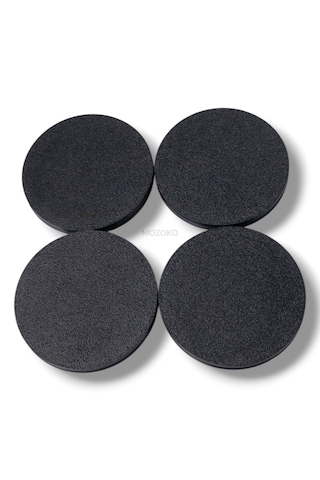 4'lü Set 60 Mm Dış Çap 56 Mm İç Çap Siyah Logosuz Jant Göbeği Kapağı