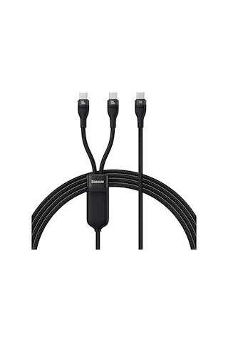 Baseus Flash Iı Siyah 2in1 100w Şarj Kablosu 1.5m