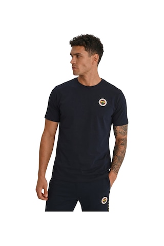 Fenerium Fenerbahçe Erkek Tribün Sonsuza Kadar Oversize T-shirt Uv Kutu Lacivert - Kırmızı