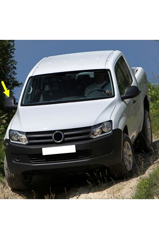 Vw Amarok 2010-2016 Sağ Dış Ayna Üst Kapağı Siyah 2h0857528b