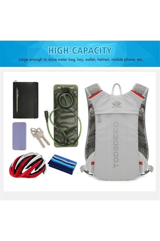 Dancemonkey Hafif Su İçme Sırt Çantası, Koşu Sırt Çantası, Siyah Siyah