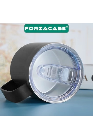 Forzacase 304 Paslanmaz Çelik 300 Ml 6 Saat Sıcak Soğuk Tutan Bardak Çay Kahve Su Termosu - Fc1132 Siyah