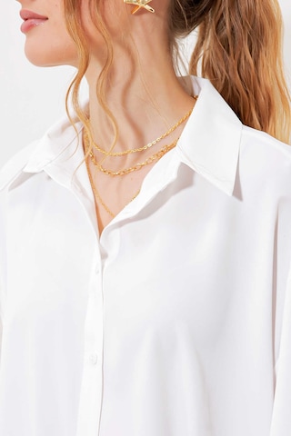 Gabria Oversize Gömlek Beyaz