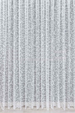 Caserta Home Dsn23 Sarmaşık Şal Desen Kdk Örme Tül Perde