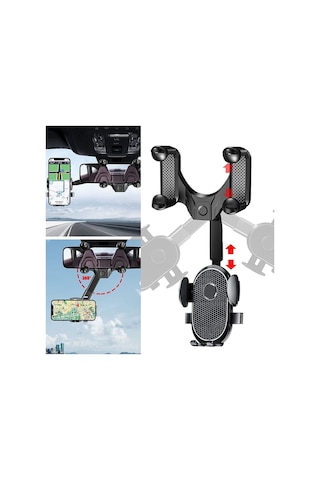 Hr14 Araç Araba Içi Telefon Tutucu Dikiz Aynası 360 Derece Destek Tutuculu